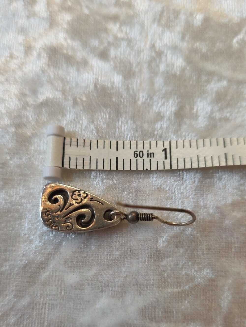 Brighton Brazilian Dangle Scroll & Floral Openwork Earrings - Picture 4 of 4